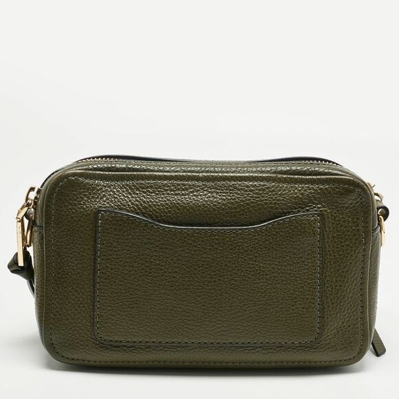 Marc Jacobs Olive Green Leather The Softshot 21 Camera Bag
